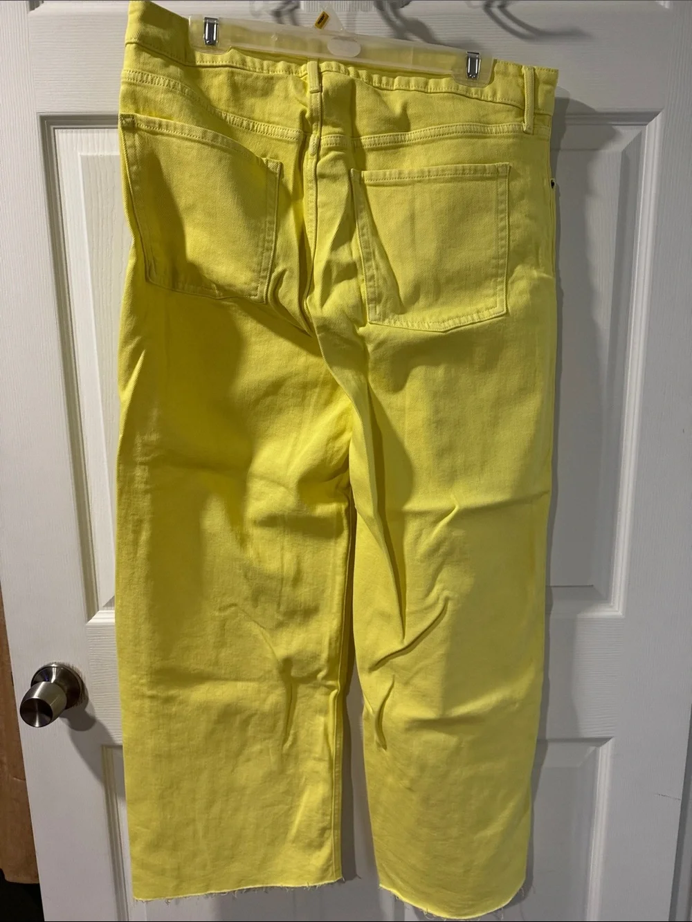 Old Navy Yellow Wide-Leg Jeans - Picture 3 of 4